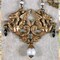 Antiqued Brass Vintage Double Winged Griffin Pendant - One - AB-P40